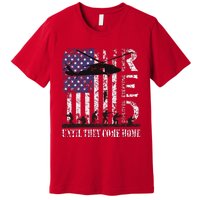 RED Friday Remember Everyone Deployed US Flag Army Vintage Premium T-Shirt