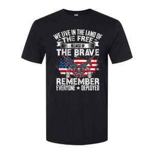 Red Friday Remember Everyone Deployed USA Flag Military Softstyle CVC T-Shirt