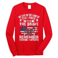 Red Friday Remember Everyone Deployed USA Flag Military Long Sleeve Shirt