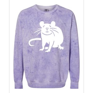 Rat Funny Colorblast Crewneck Sweatshirt