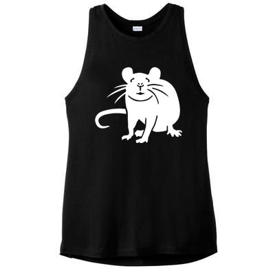 Rat Funny Ladies PosiCharge Tri-Blend Wicking Tank