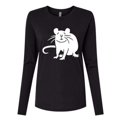 Rat Funny Womens Cotton Relaxed Long Sleeve T-Shirt