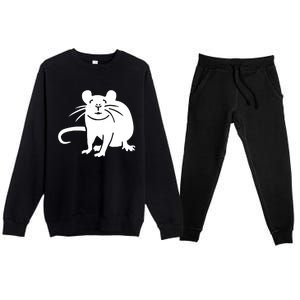 Rat Funny Premium Crewneck Sweatsuit Set