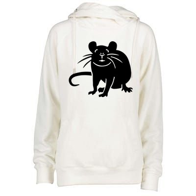 Rat Funny Womens Funnel Neck Pullover Hood