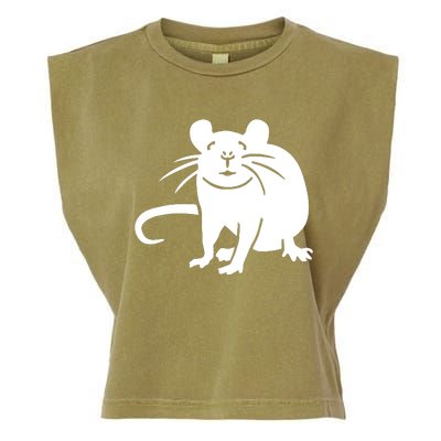 Rat Funny Garment-Dyed Women's Muscle Tee