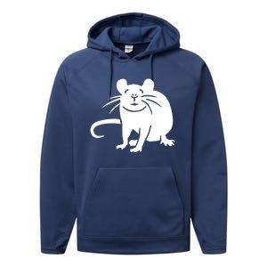 Rat Funny Performance Fleece Hoodie