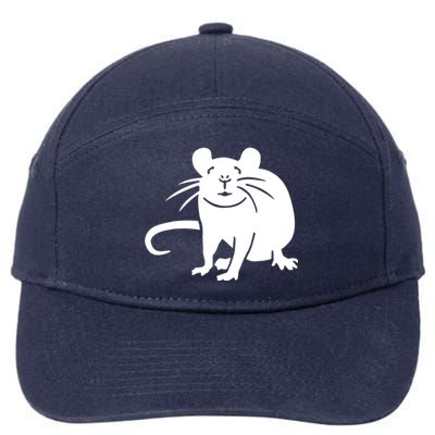 Rat Funny 7-Panel Snapback Hat