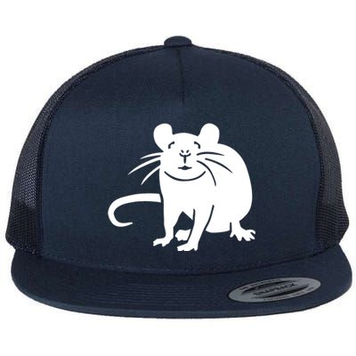 Rat Funny Flat Bill Trucker Hat