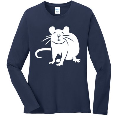 Rat Funny Ladies Long Sleeve Shirt