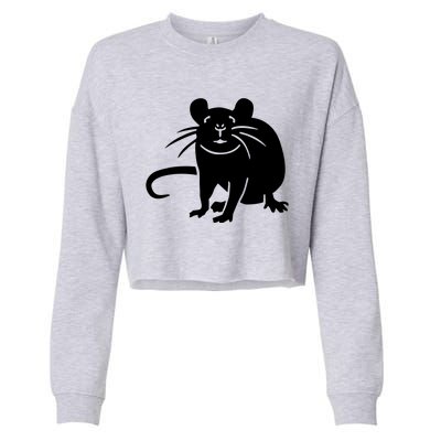 Rat Funny Cropped Pullover Crew