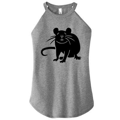 Rat Funny Women’s Perfect Tri Rocker Tank