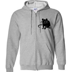 Rat Funny Full Zip Hoodie