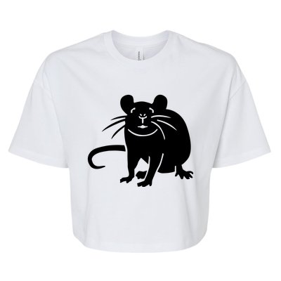 Rat Funny Bella+Canvas Jersey Crop Tee