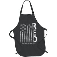 Red Friday Remember Everyone Deployed Military American Flag Apron