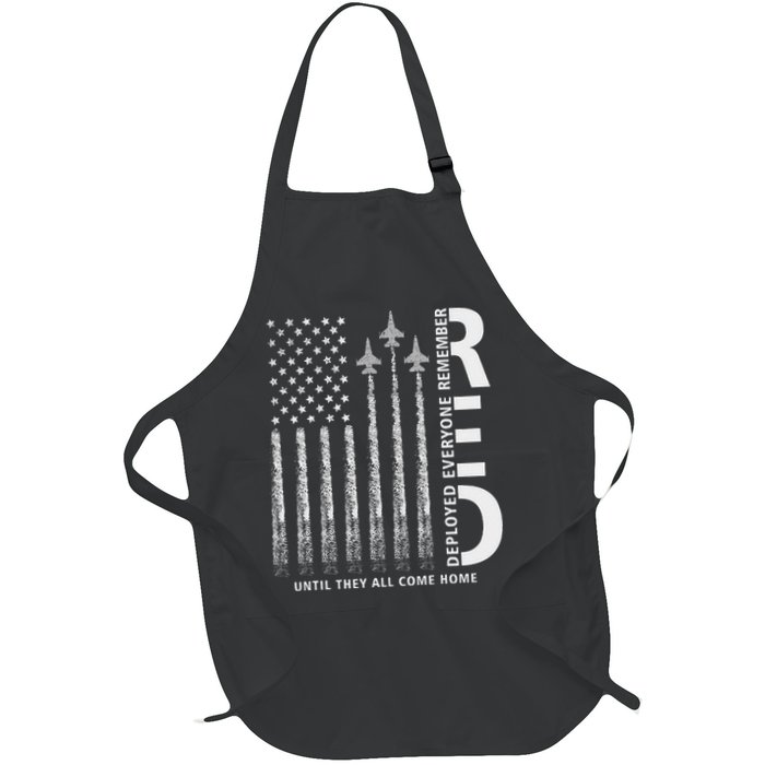 Red Friday Remember Everyone Deployed Military American Flag Apron