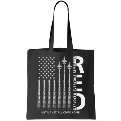Red Friday Remember Everyone Deployed Military American Flag Bag