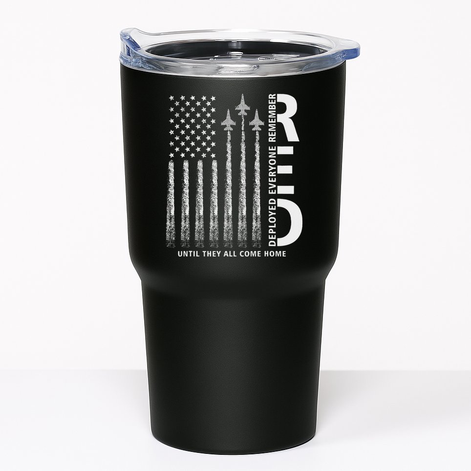 Red Friday Remember Everyone Deployed Military American Flag Tumbler