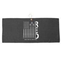 Red Friday Remember Everyone Deployed Military American Flag Large Microfiber Waffle Golf Towel