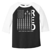 Red Friday Remember Everyone Deployed Military American Flag Toddler Fine Jersey T-Shirt