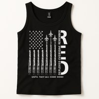 Red Friday Remember Everyone Deployed Military American Flag Tank Top