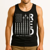 Red Friday Remember Everyone Deployed Military American Flag Tank Top