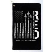 Red Friday Remember Everyone Deployed Military American Flag Golf Towel