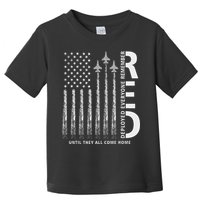 Red Friday Remember Everyone Deployed Military American Flag Toddler T-Shirt