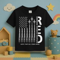 Red Friday Remember Everyone Deployed Military American Flag Toddler T-Shirt