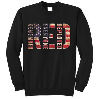 Red Fridays Remember Everyone Deployed American Flag Sweatshirt