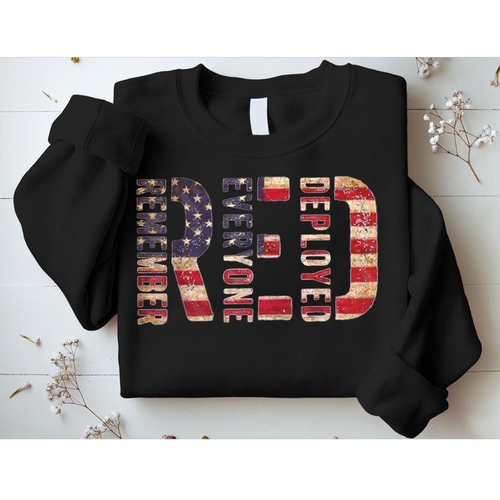 Red Fridays Remember Everyone Deployed American Flag Sweatshirt