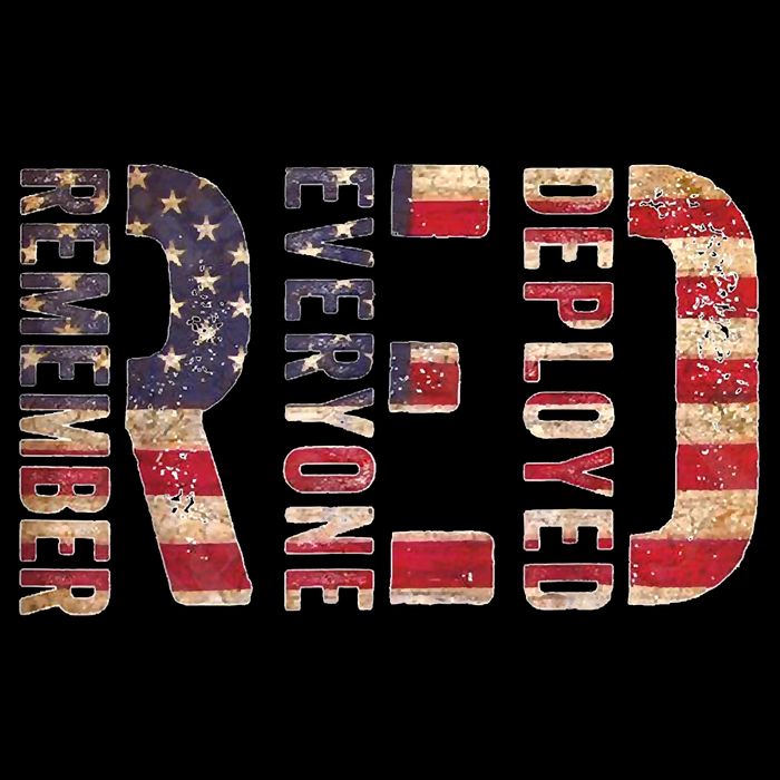 Red Fridays Remember Everyone Deployed American Flag Impact Tech Backpack