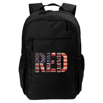 Red Fridays Remember Everyone Deployed American Flag Backpack