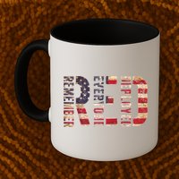 Red Fridays Remember Everyone Deployed American Flag Mug