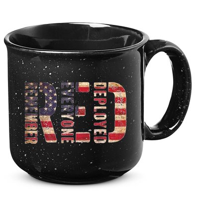 Red Fridays Remember Everyone Deployed American Flag 15oz Campfire Ceramic Mug