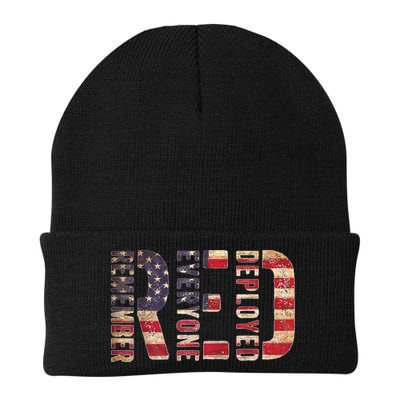 Red Fridays Remember Everyone Deployed American Flag Beanie