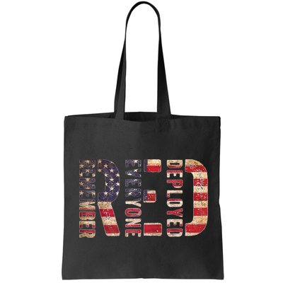 Red Fridays Remember Everyone Deployed American Flag Bag