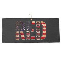 Red Fridays Remember Everyone Deployed American Flag Large Microfiber Waffle Golf Towel
