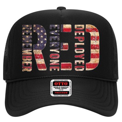 Red Fridays Remember Everyone Deployed American Flag Trucker Hat