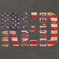 Red Fridays Remember Everyone Deployed American Flag Cotton Canvas Backpack