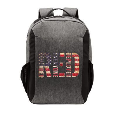 Red Fridays Remember Everyone Deployed American Flag Vector Backpack
