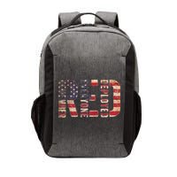 Red Fridays Remember Everyone Deployed American Flag Vector Backpack