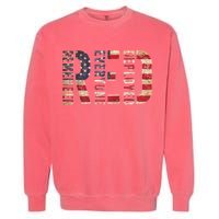 Red Fridays Remember Everyone Deployed American Flag Garment-Dyed Sweatshirt