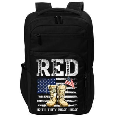 Red Friday Remember Everyone Deployed Every Friday Veterans Impact Tech Backpack