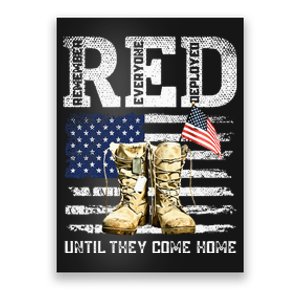 Red Friday Remember Everyone Deployed Every Friday Veterans Poster