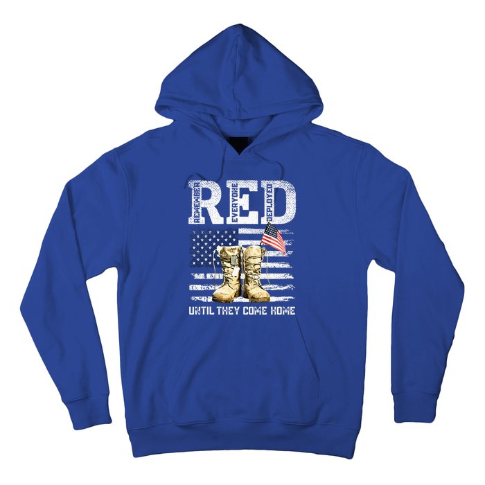 RED Friday Remember Everyone deployed every friday veterans Hoodie