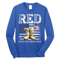 RED Friday Remember Everyone deployed every friday veterans Long Sleeve Shirt