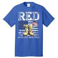 RED Friday Remember Everyone deployed every friday veterans Tall T-Shirt