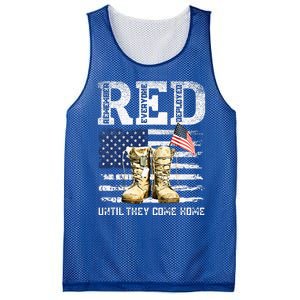 RED Friday Remember Everyone deployed every friday veterans Mesh Reversible Basketball Jersey Tank