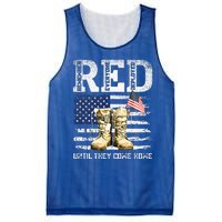 RED Friday Remember Everyone deployed every friday veterans Mesh Reversible Basketball Jersey Tank