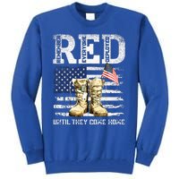 RED Friday Remember Everyone deployed every friday veterans Tall Sweatshirt